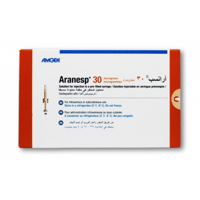 ARANESP 30 MCG ( DARBEPOETIN ALFA ) 4 PREFILLED SYRINGES